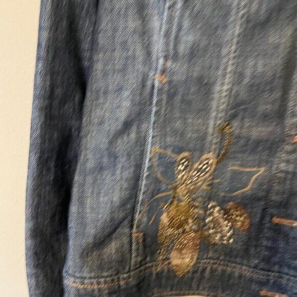 Coldwater Creek Embellished Beaded Denim Jean Jacket 14 - Picture 12 of 12